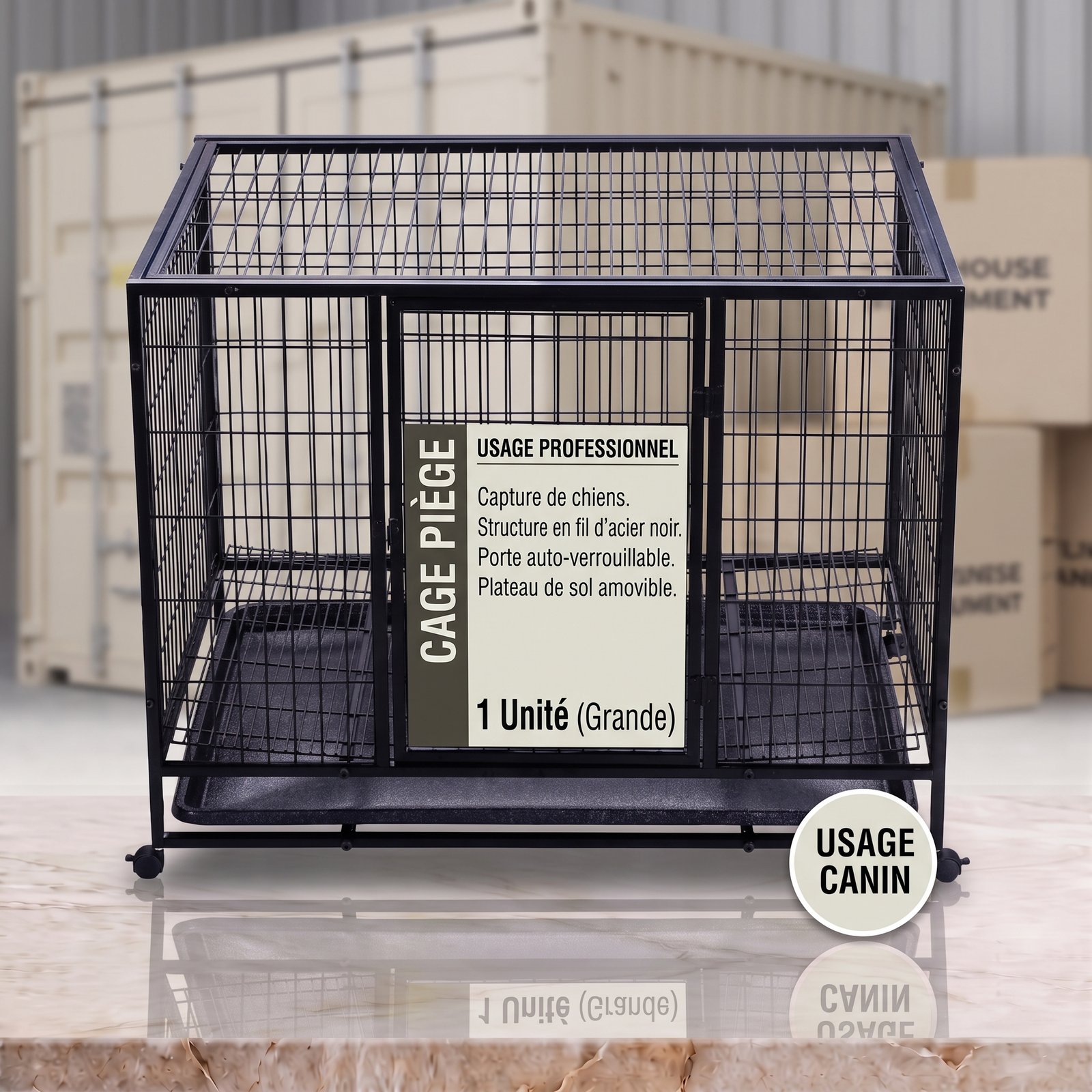 Cage Piège de Capture Chien